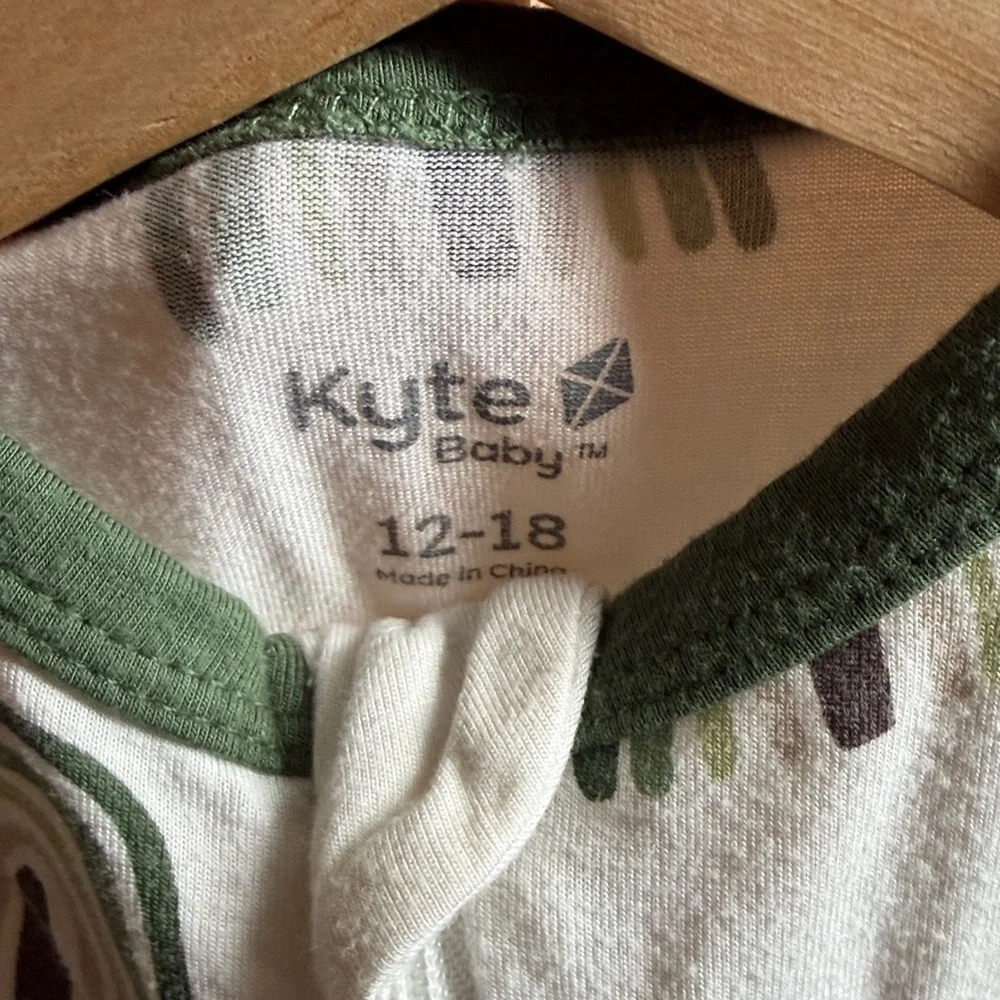 Kyte Baby Green and White Rainbow Kids One Piece